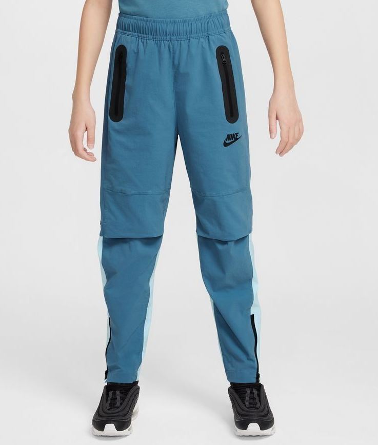 Детски панталон Nike Tech Woven Trousers Smoke Grey/White
