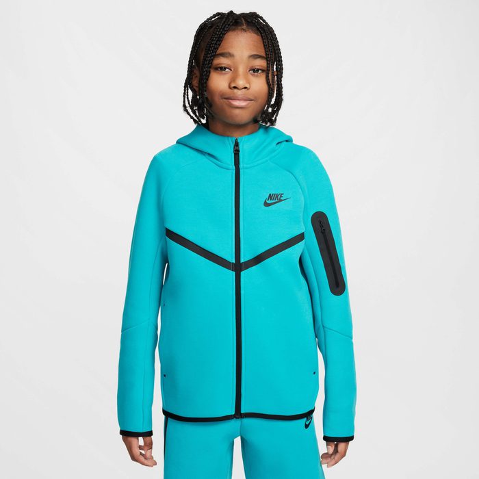 Детски екип Nike Tech Fleece Full-Zip Tracksuit Dusty Cactus - Image 2