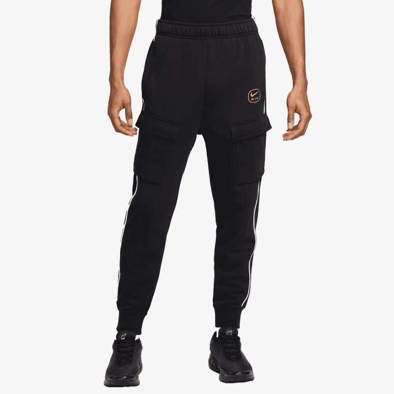 Мъжки екип Nike Air Fleece Tracksuit Black/Gold - Image 3