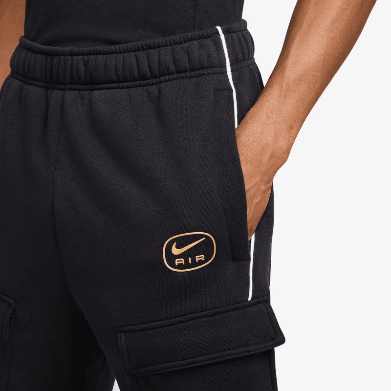 Мъжки екип Nike Air Fleece Tracksuit Black/Gold - Image 9