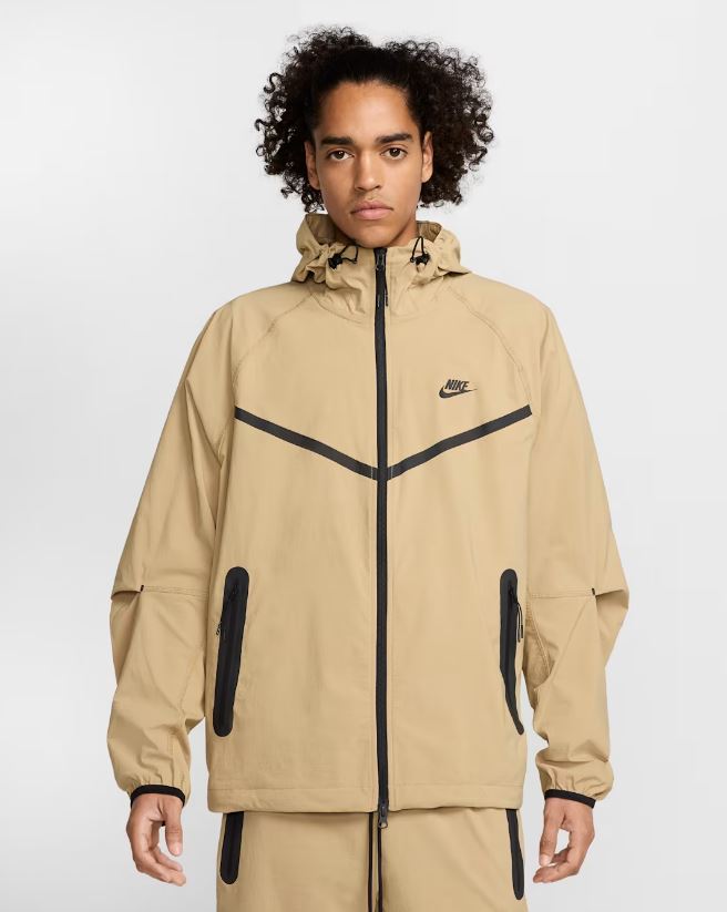 Мъжки екип Nike Tech Woven Tracksuit Parachute Beige - Image 3