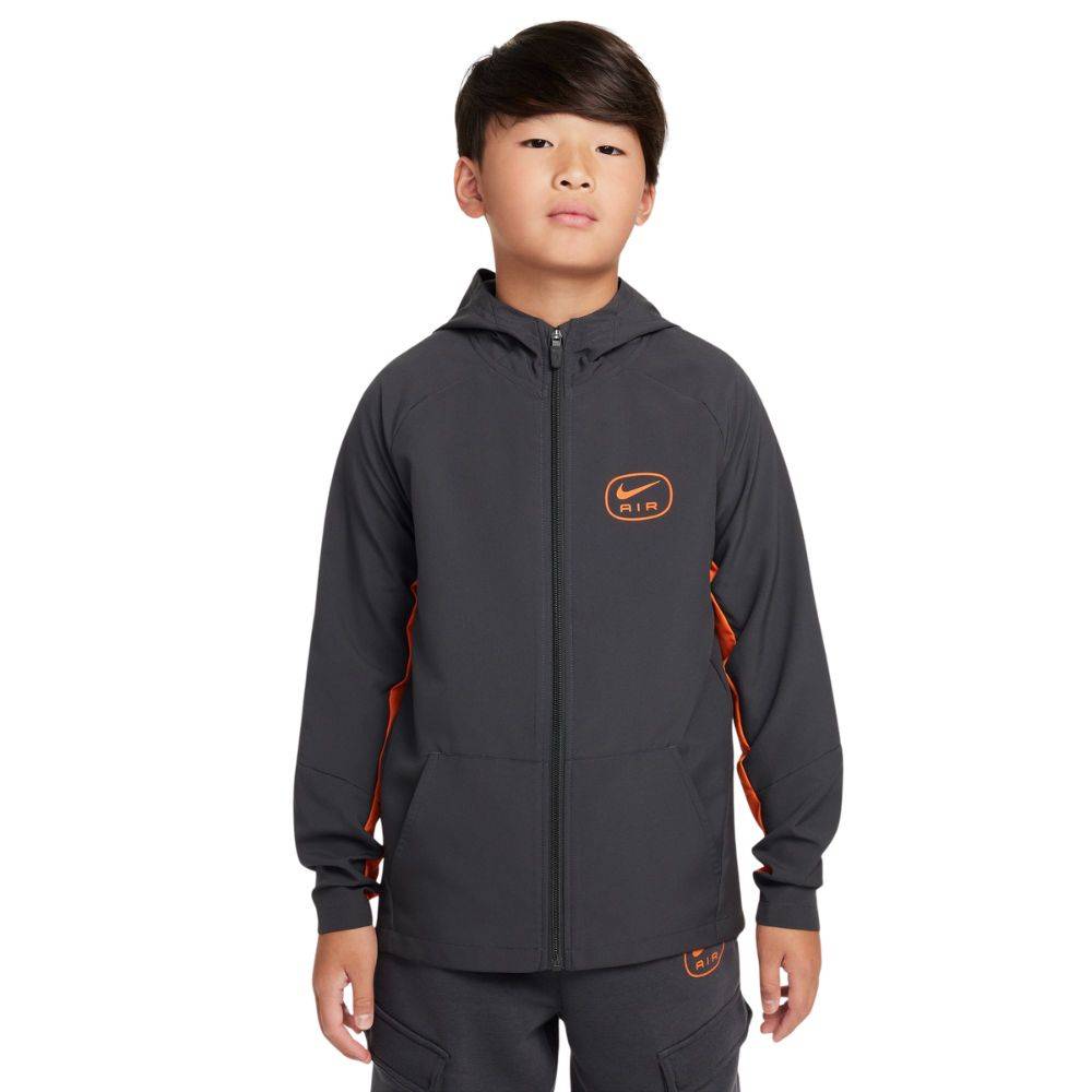 Детска ветровка Nike Air Run Waterproof Jacket Anthracite/Orange