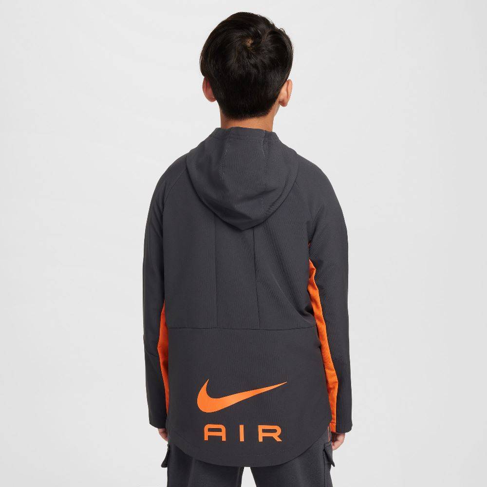 Детска ветровка Nike Air Run Waterproof Jacket Anthracite/Orange - Image 2