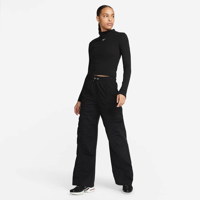 Дамска Блуза Nike Essential Ribbed Mock-Neck Long-Sleeve Top - Image 5
