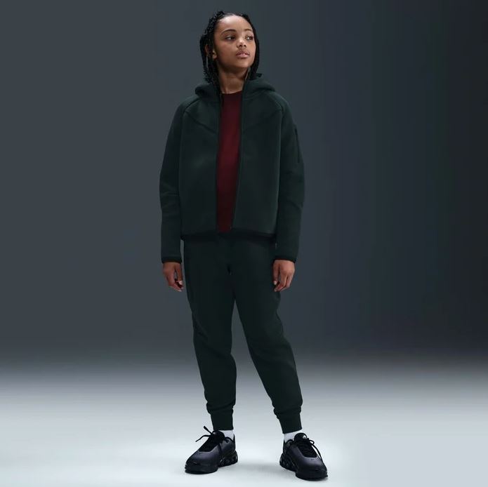 Детски панталон Nike Sportswear Tech Fleece Seaweed - Image 2