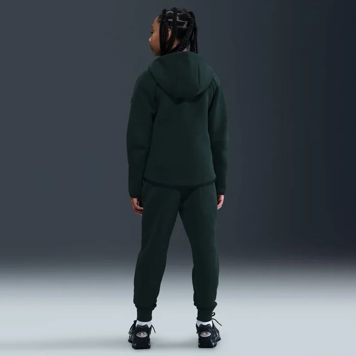 Детски панталон Nike Sportswear Tech Fleece Seaweed - Image 4