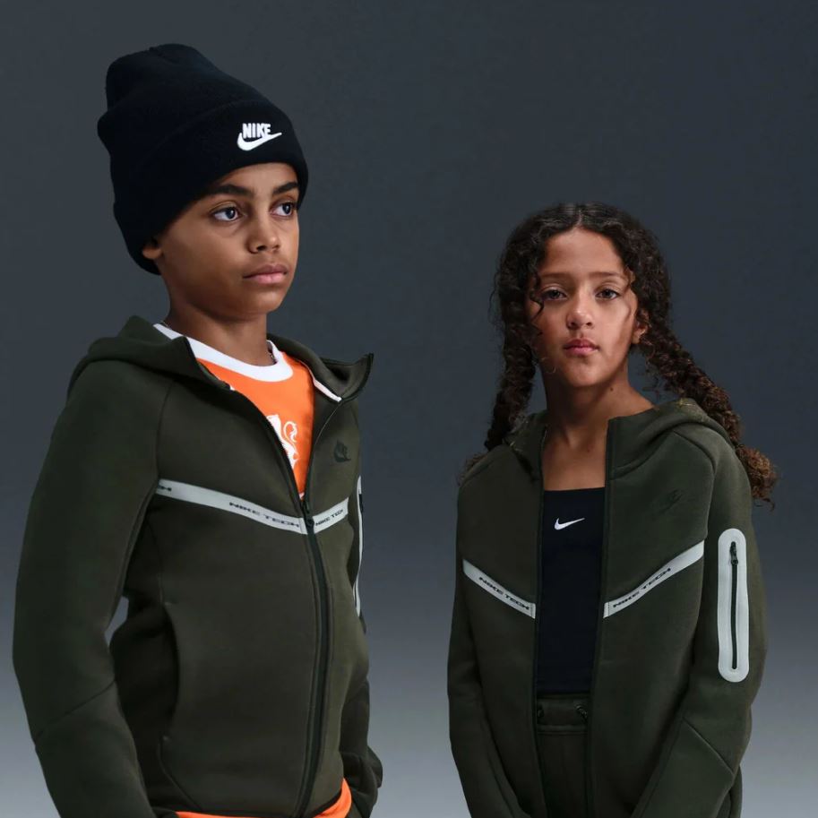 Детски Екип Nike Sportswear Tech Fleece Reflective Design Sequoia - Image 3