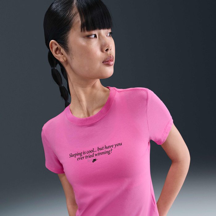 Дамска тениска Nike Chill Knit Slim Tee - Image 2