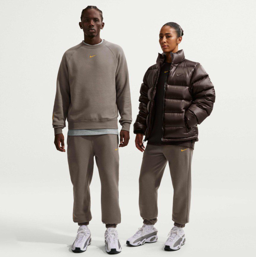 Мъжки панталон Nike X NOCTA Fleece CS Bottoms Olive Grey - Image 2