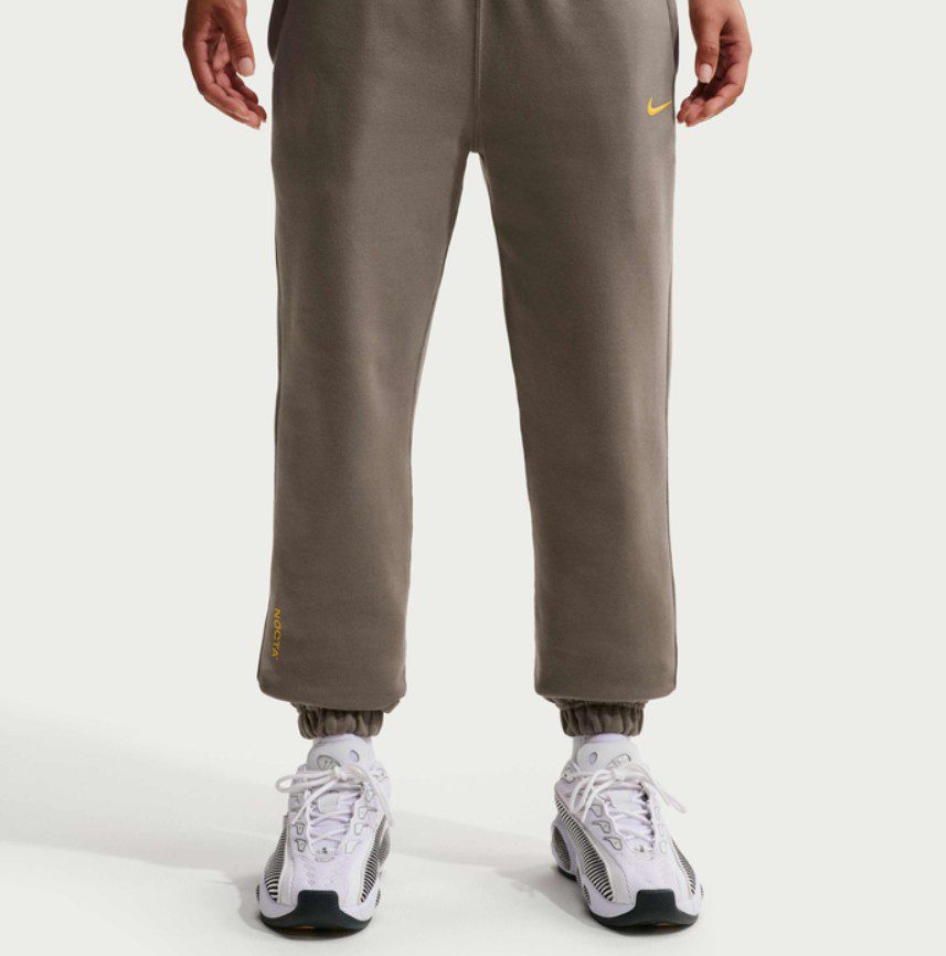 Мъжки панталон Nike X NOCTA Fleece CS Bottoms Olive Grey - Image 3