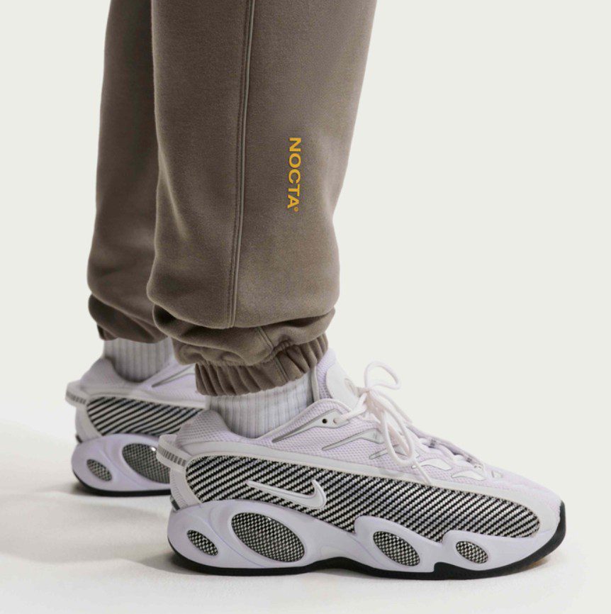 Мъжки панталон Nike X NOCTA Fleece CS Bottoms Olive Grey - Image 9