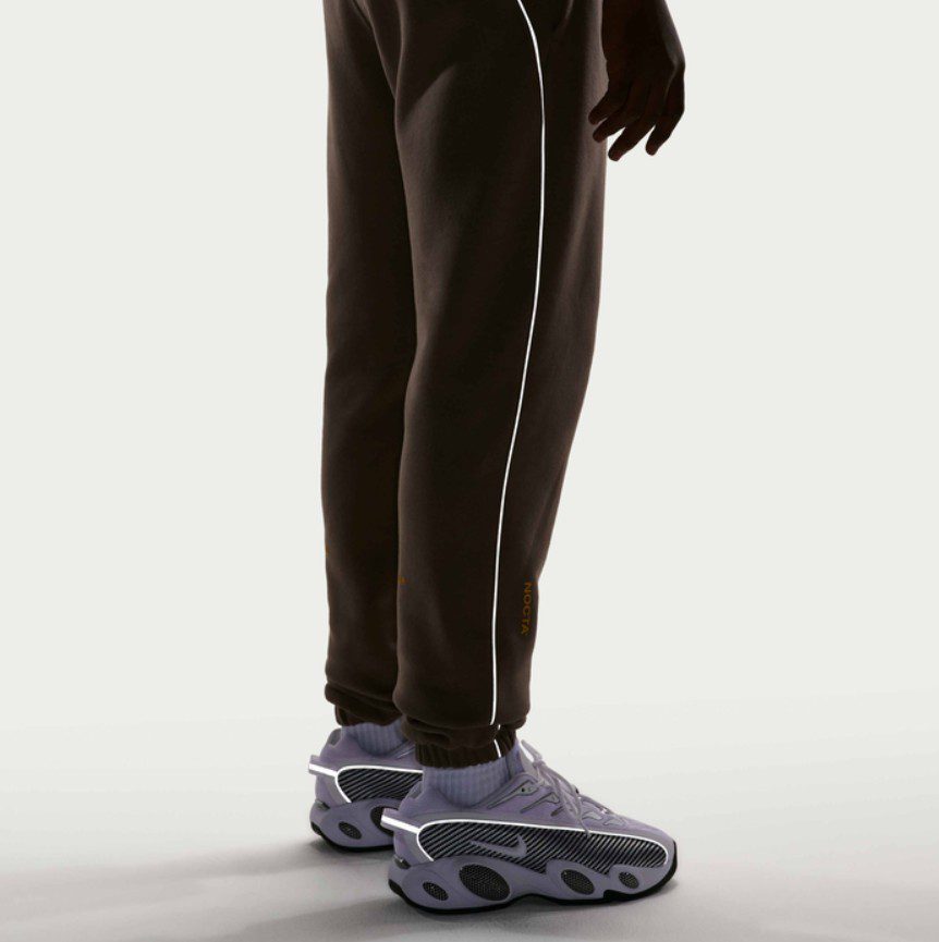 Мъжки панталон Nike X NOCTA Fleece CS Bottoms Olive Grey - Image 4