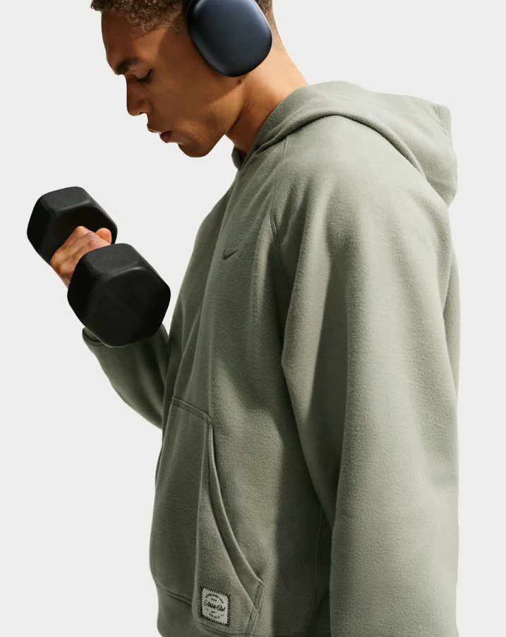 Суитшърт Nike N.A.C. Dri-FIT Fleece Hoodie Light Army - Image 5