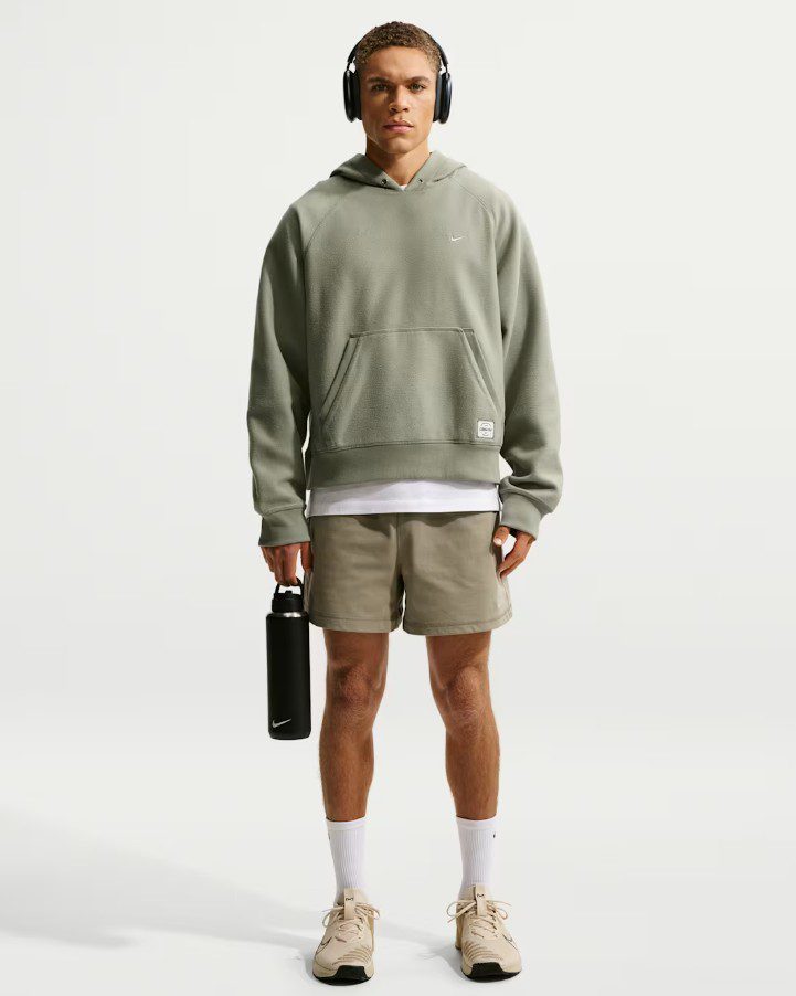 Суитшърт Nike N.A.C. Dri-FIT Fleece Hoodie Light Army - Image 2
