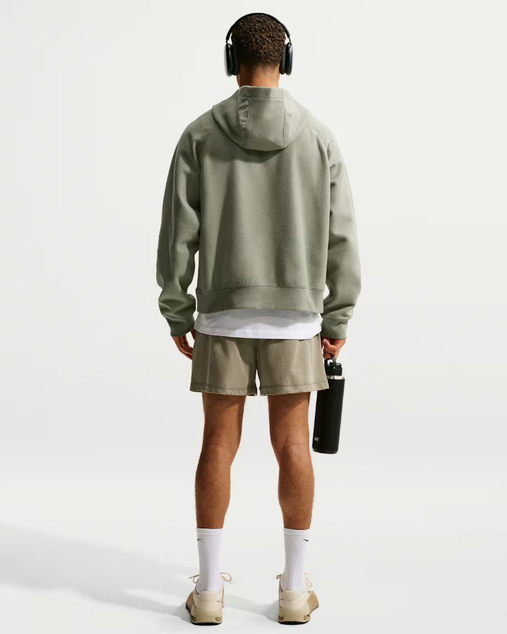 Суитшърт Nike N.A.C. Dri-FIT Fleece Hoodie Light Army - Image 3