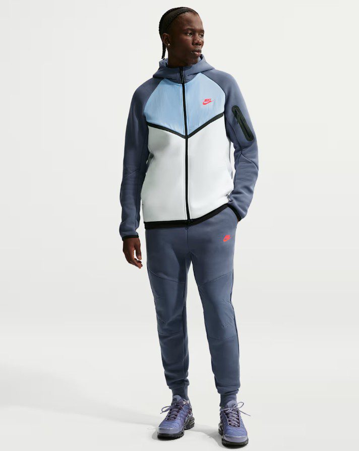 Мъжки панталон Nike Tech Fleece Joggers Diffused Blue - Image 4