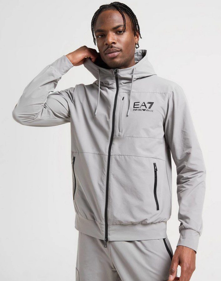 Горнище EA7 Emporio Armani Woven Tech Full Zip Hoodie