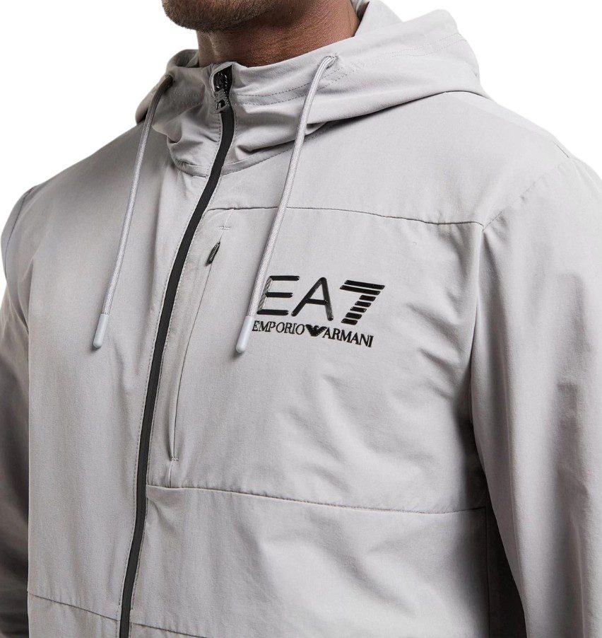 Горнище EA7 Emporio Armani Woven Tech Full Zip Hoodie - Image 2