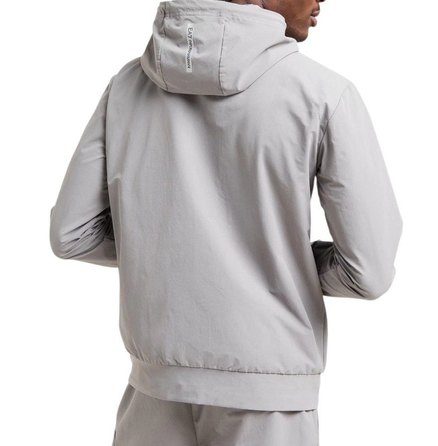 Горнище EA7 Emporio Armani Woven Tech Full Zip Hoodie - Image 6