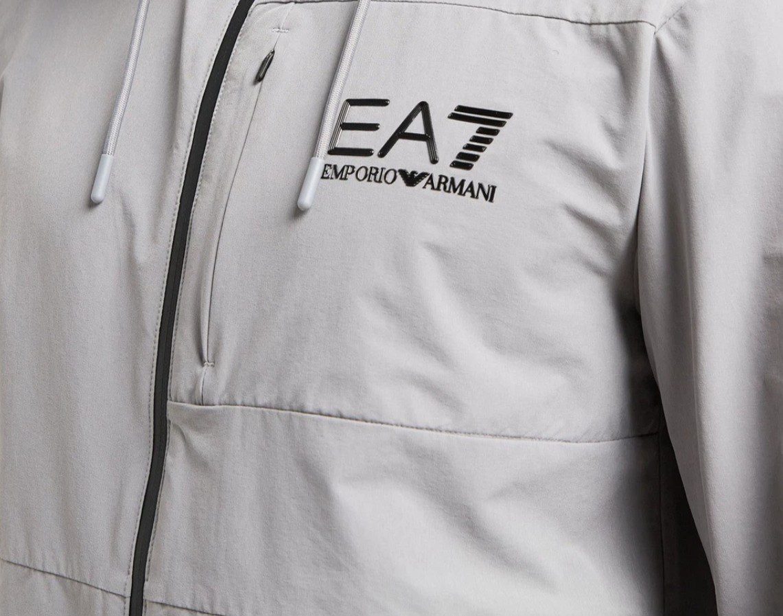Горнище EA7 Emporio Armani Woven Tech Full Zip Hoodie - Image 3