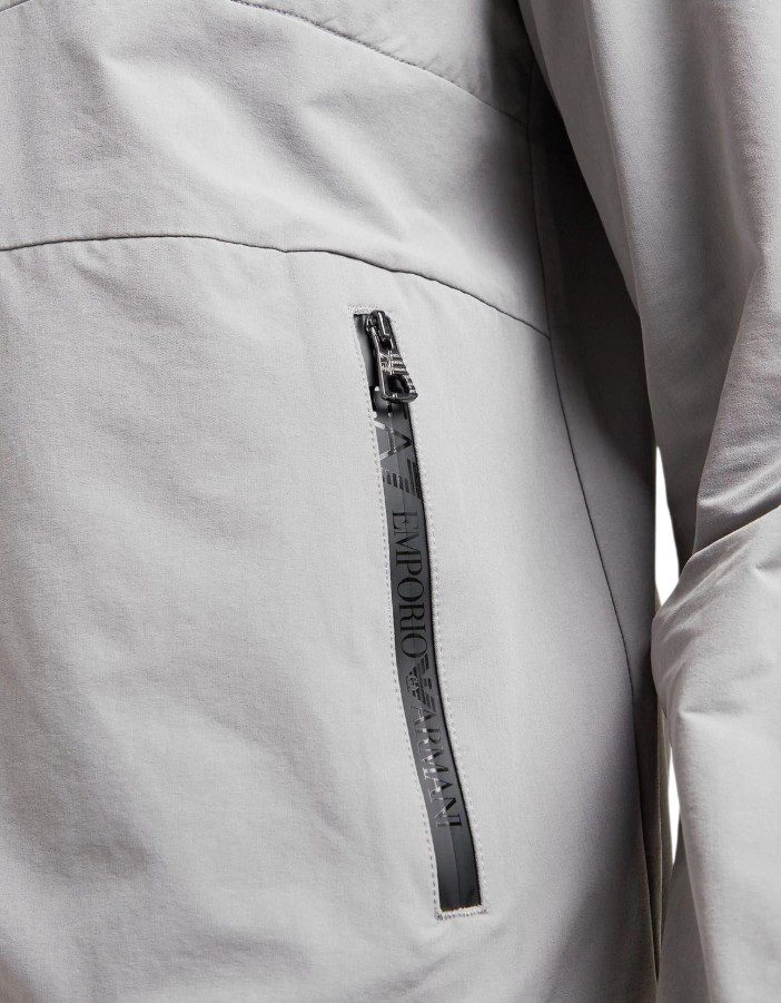 Горнище EA7 Emporio Armani Woven Tech Full Zip Hoodie - Image 5