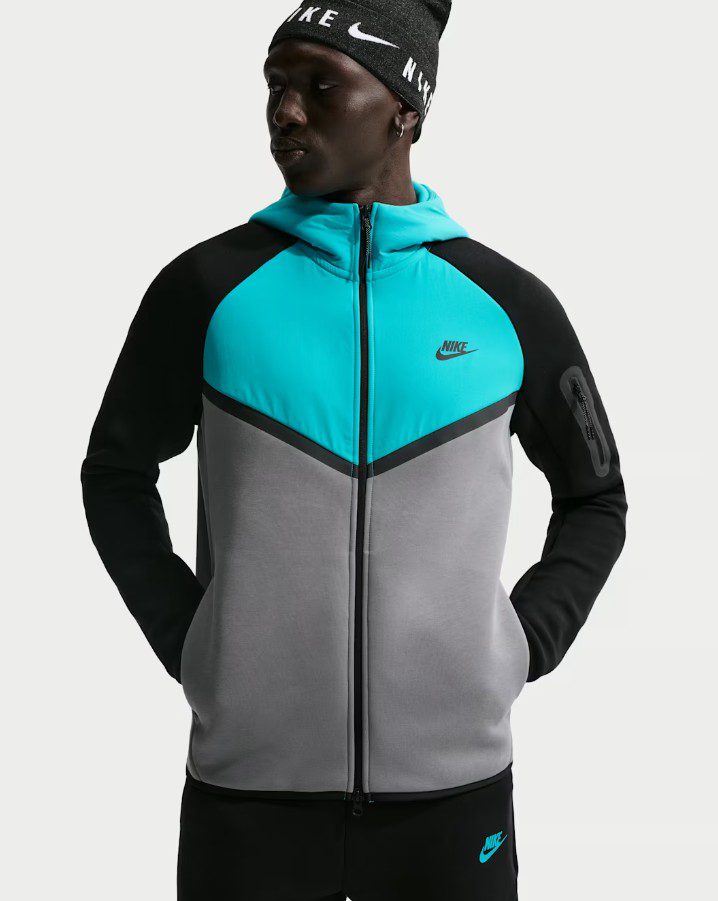 Суитшърт Nike Tech Fleece Windrunner Full-Zip Cool Grey/Dusty Cactus
