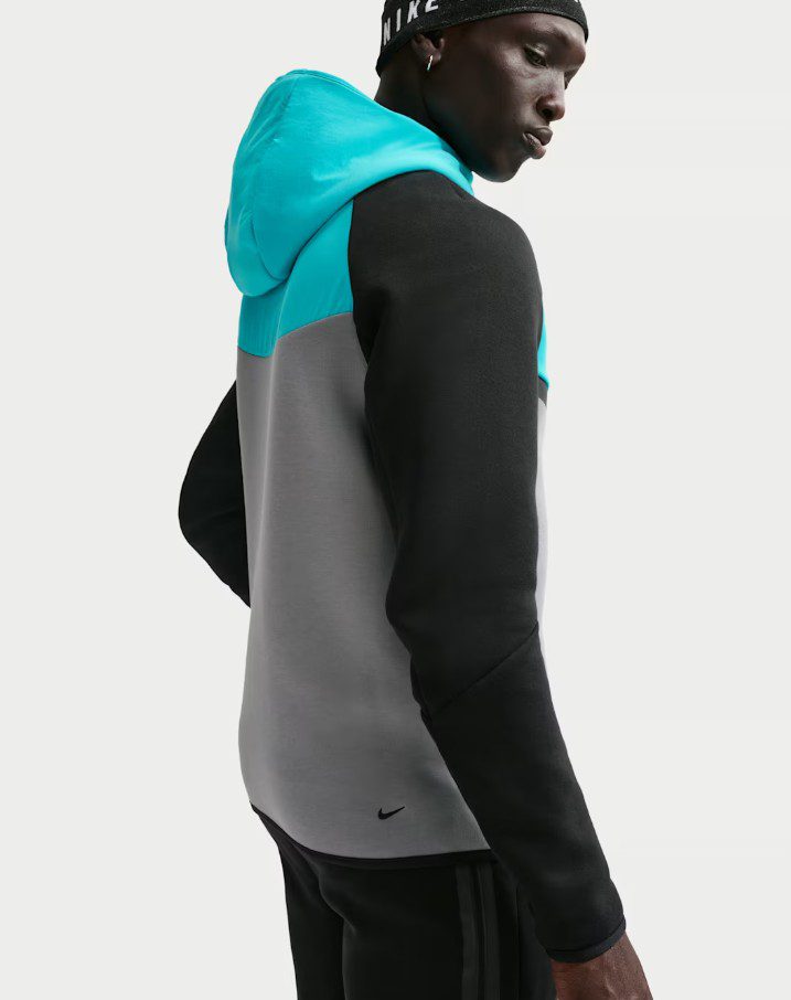 Суитшърт Nike Tech Fleece Windrunner Full-Zip Cool Grey/Dusty Cactus - Image 3