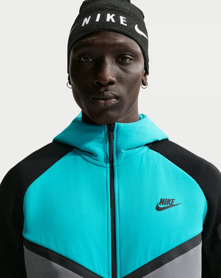 Суитшърт Nike Tech Fleece Windrunner Full-Zip Cool Grey/Dusty Cactus - Image 2