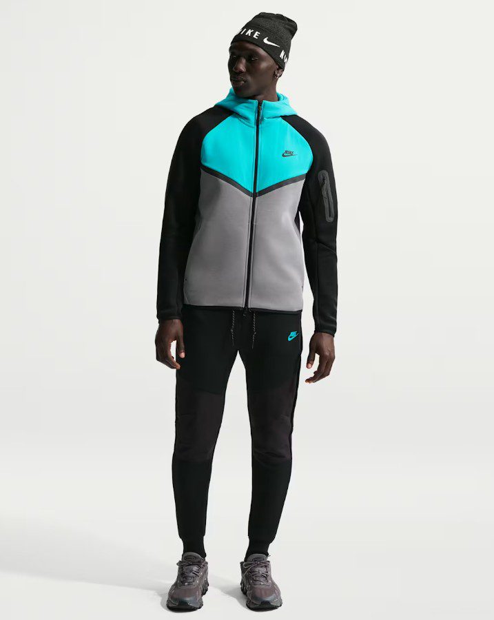 Суитшърт Nike Tech Fleece Windrunner Full-Zip Cool Grey/Dusty Cactus - Image 4
