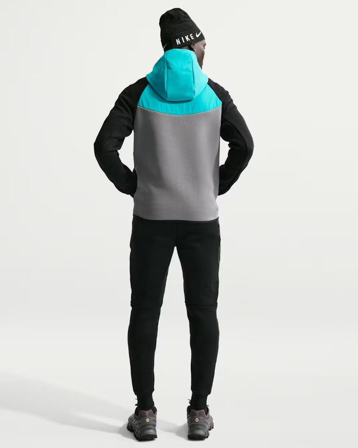 Суитшърт Nike Tech Fleece Windrunner Full-Zip Cool Grey/Dusty Cactus - Image 5