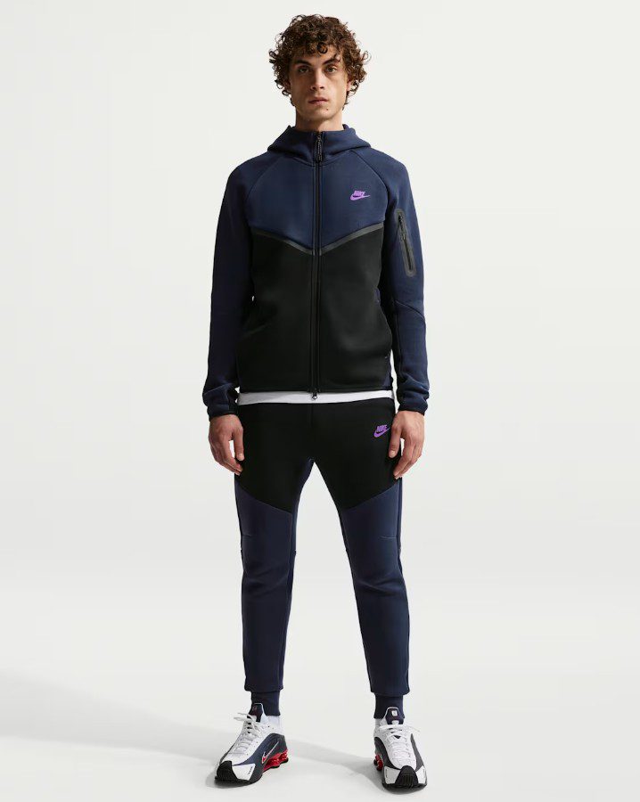 Мъжки панталон Nike Tech Fleece Joggers Obsidian/Black - Image 5