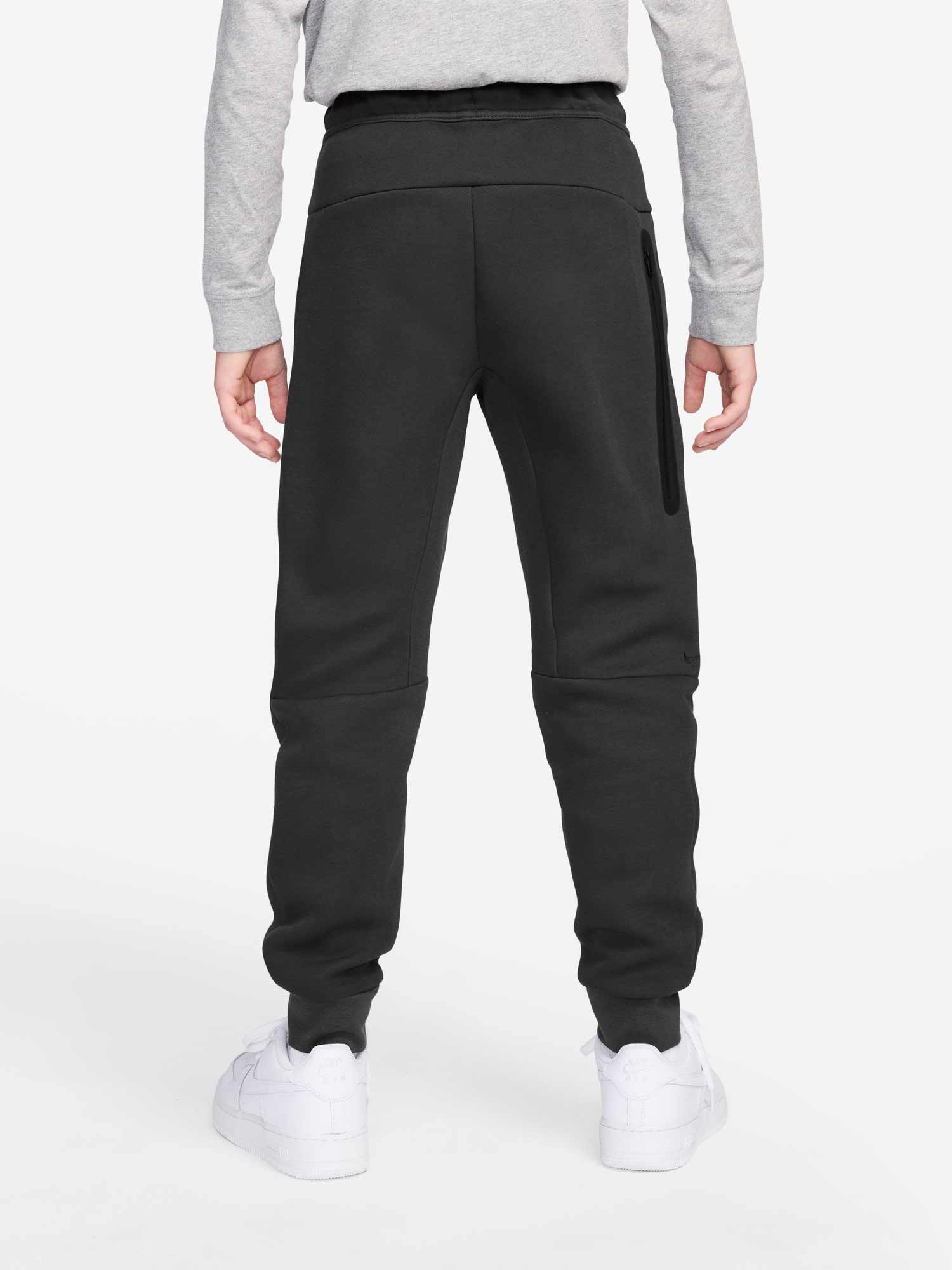 Детски панталон Nike Sportswear Tech Fleece Grey/Orange - Image 3