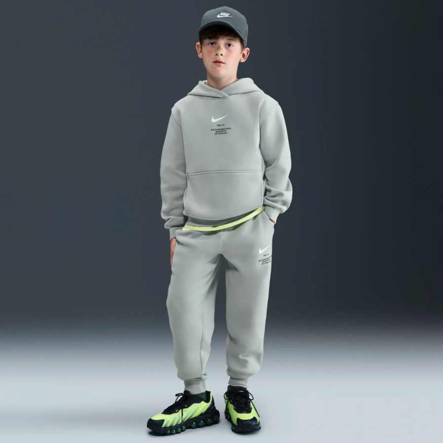 Детски Екип Nike Swoosh Athletics Tracksuit Grey
