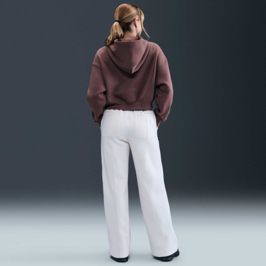 Дамски Суитшърт Nike Phoenix Fleece Oversized Cropped Henley Hoodie - Image 5